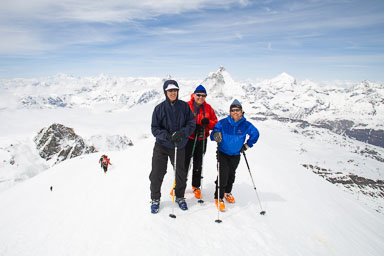 Day 1 - Breithorn to Schoenbiel Hut